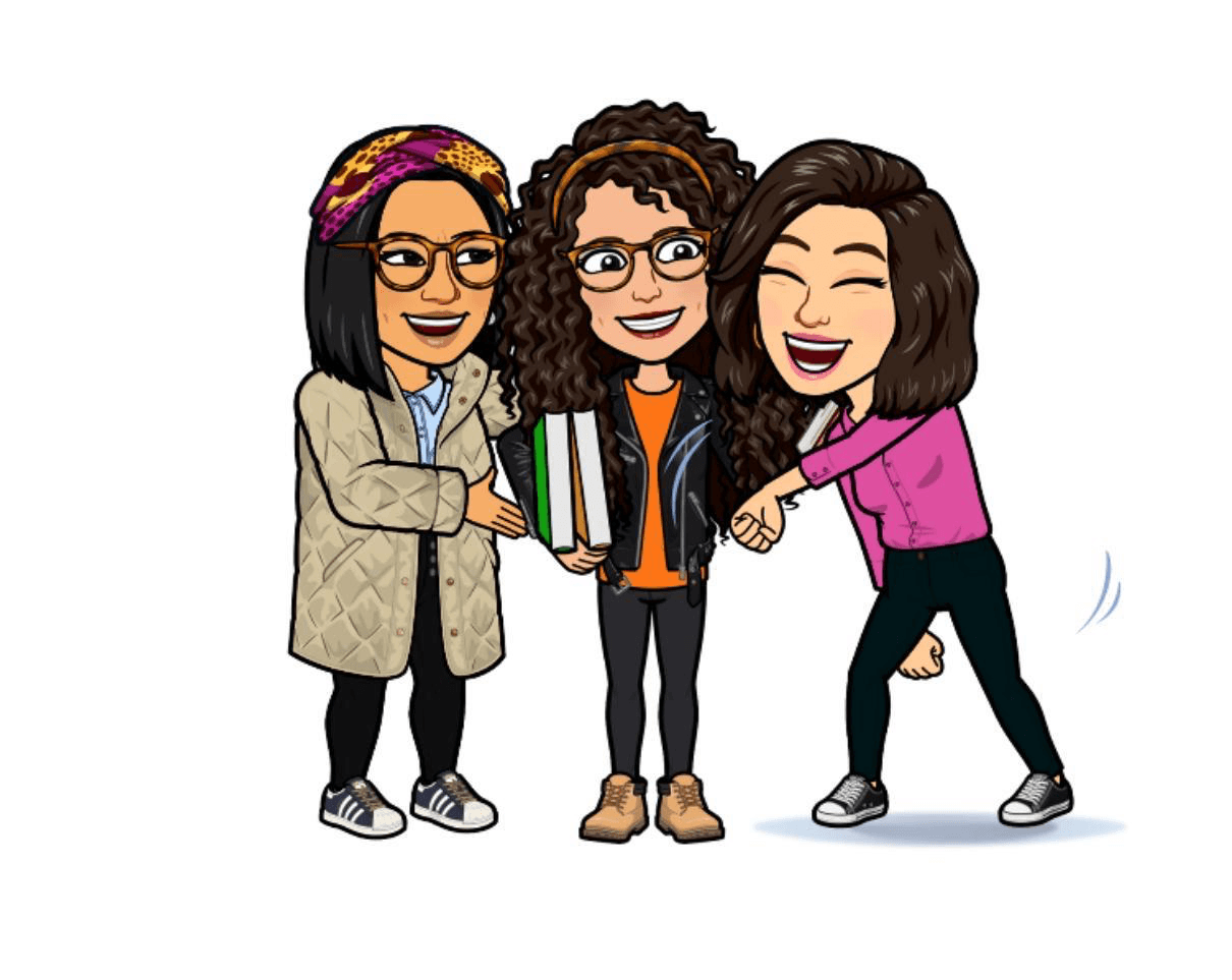 Illustrations of Lusandi executive directors Michelle, Candice and Simone Hendricks