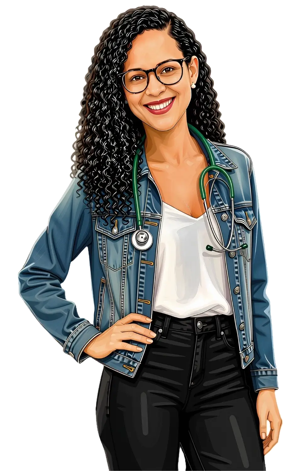 Illustrated Memoji of Prof Candice Laverne Hendricks